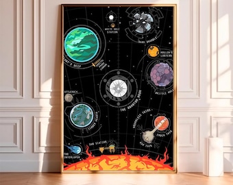 Outer Wilds--Movie Poster,High Quality Canvas Print, Wall Art, Room Decor, Art Poster For Gift Unframed