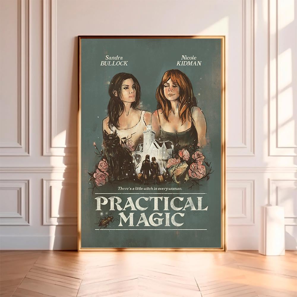 Practical Magic--Movie Poster,High Quality Canvas Print, Wall Art, Room Decor, Art Poster For Gift Unframed