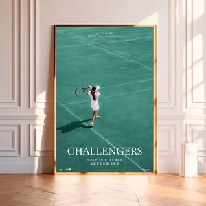 Challengers--Movie Poster,High Quality Canvas Print, Wall Art, Room Decor, Art Poster For Gift Unframed