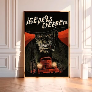 Jeepers Creepers--Movie Poster,High Quality Canvas Print, Wall Art, Room Decor, Art Poster For Gift Unframed