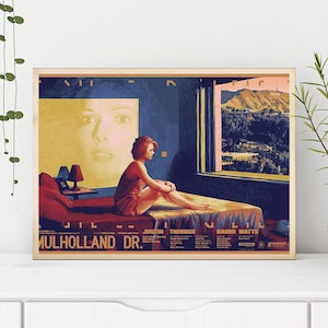 Mulholland Drive - Filmposter, hochwertige Leinwanddruck, Wandkunst, Raumdekor, Kunstposter als Geschenk ohne Rahmen