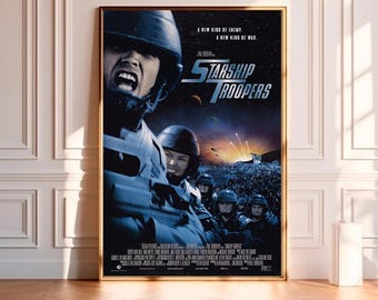 Starship Troopers--Movie Poster,High Quality Canvas Print, Wall Art, Room Decor, Art Poster For Gift Unframed