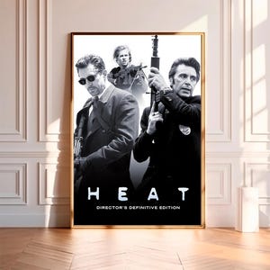 Heat (1995)--Movie Poster,High Quality Canvas Print, Wall Art, Room Decor, Art Poster For Gift Unframed