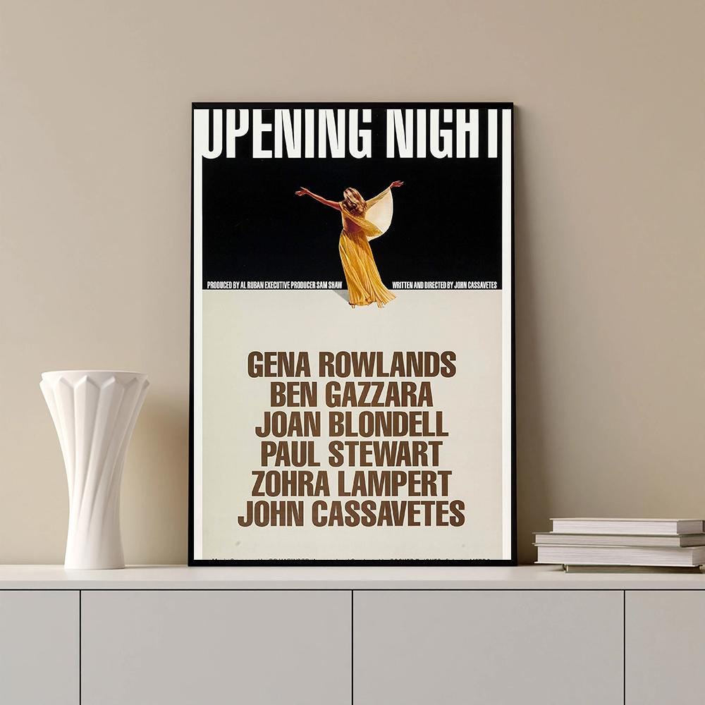 Opening Night (1977)--movie Poster,high Quality Canvas Print, Wall