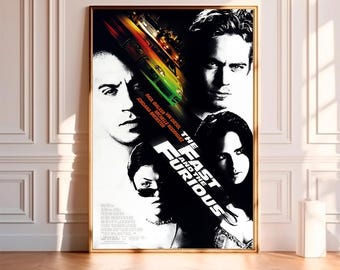 Furious 7 Movie Poster High Quality Print Photo Wall Art Canvas