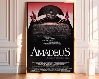 Amadeus--Movie Poster,High Quality Canvas Print, Wall Art, Room Decor, Art Poster For Gift Unframed