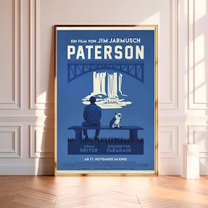 Paterson--Movie Poster,High Quality Canvas Print, Wall Art, Room Decor, Art Poster For Gift Unframed
