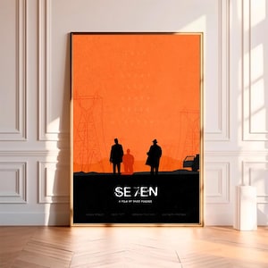 セブン　USオリジナル映画ポスター A ブラッドピット 映画セブン B2ポスター 2枚セット 新品未
