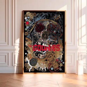 The Goonies (1985)--Movie Poster,High Quality Canvas Print, Wall Art, Room Decor, Art Poster For Gift Unframed