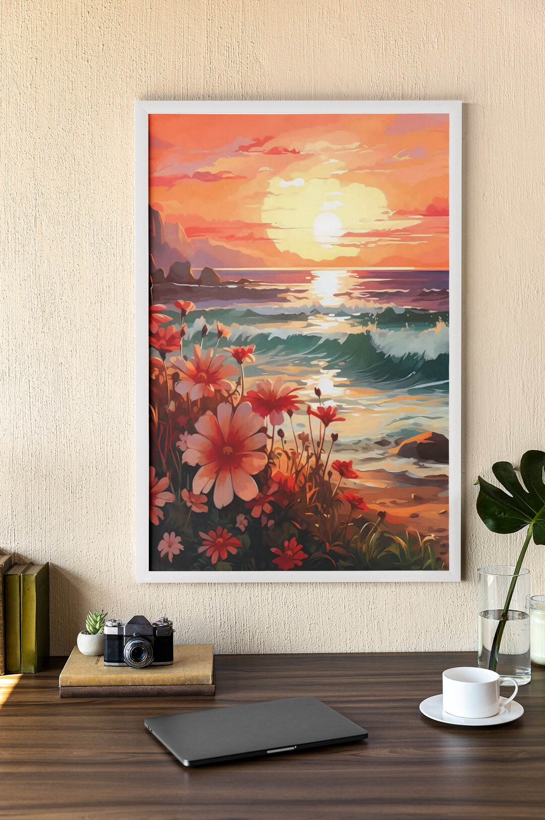 Paint by Numbers Kit - Ocean Sunset Painting - Canvas Painting Matisse ...