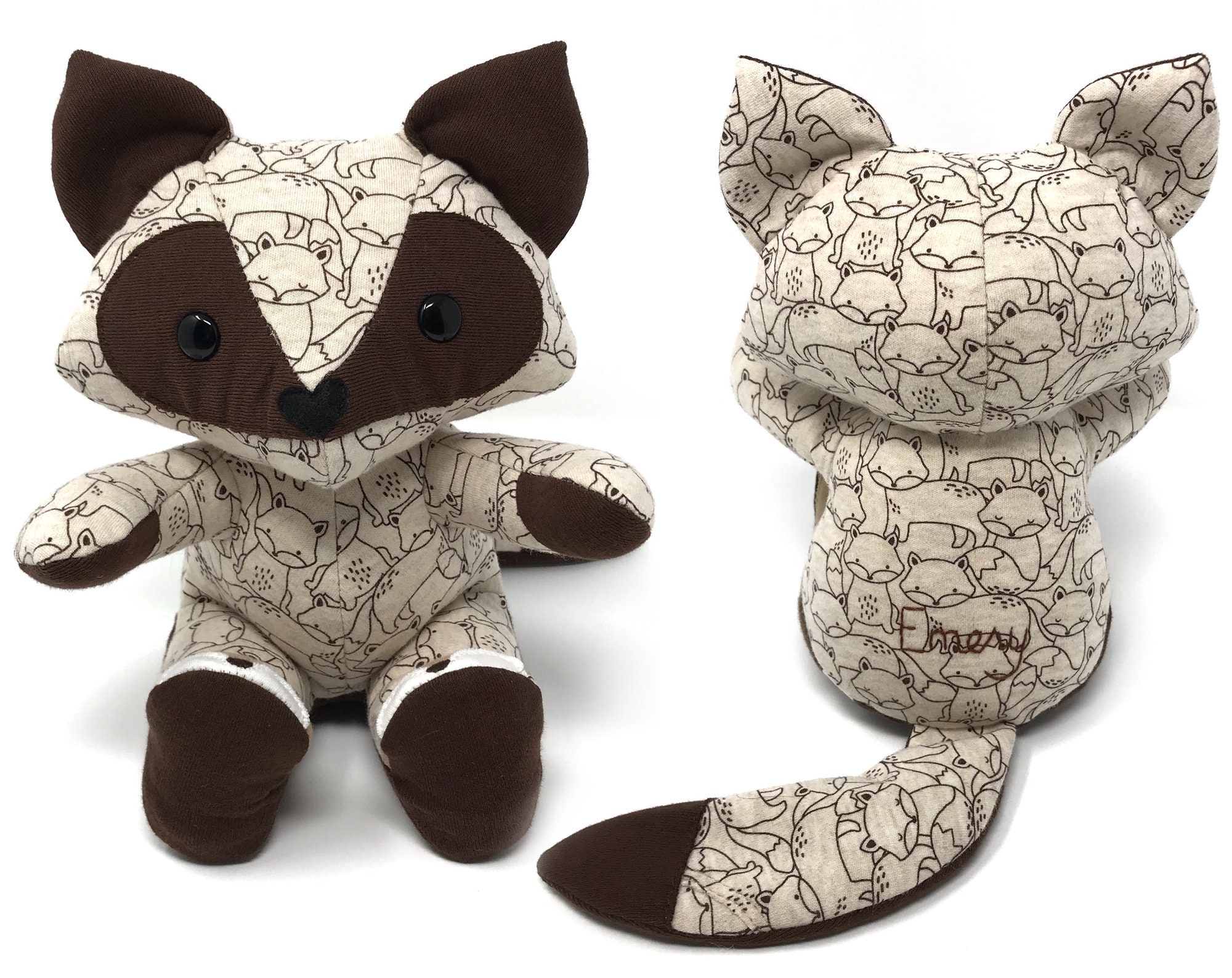 Keepsake Memory Fox stuffed animal made from your baby Etsy