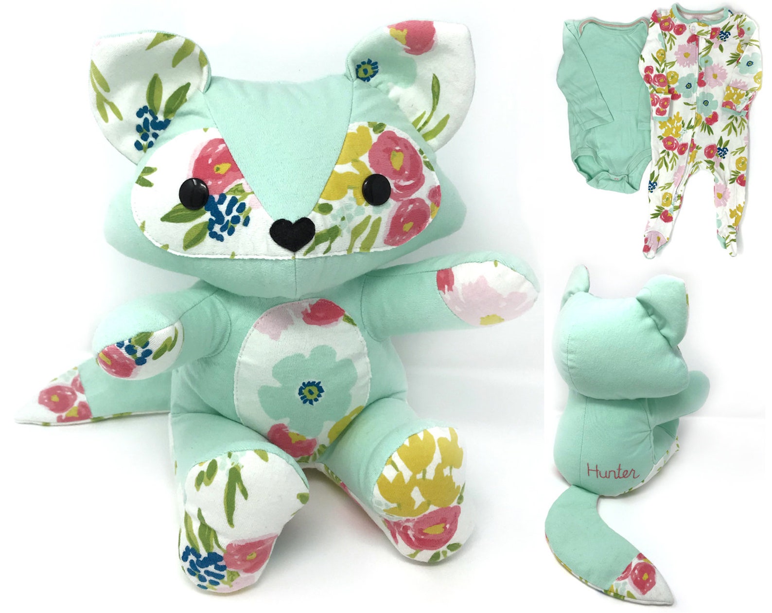 Keepsake Memory Fox stuffed animal made from your baby Etsy