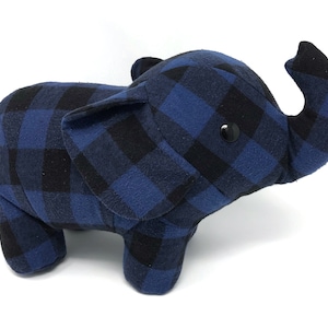 Keepsake Memory Elephant custom made from baby clothes, adult clothing, blankets image 4
