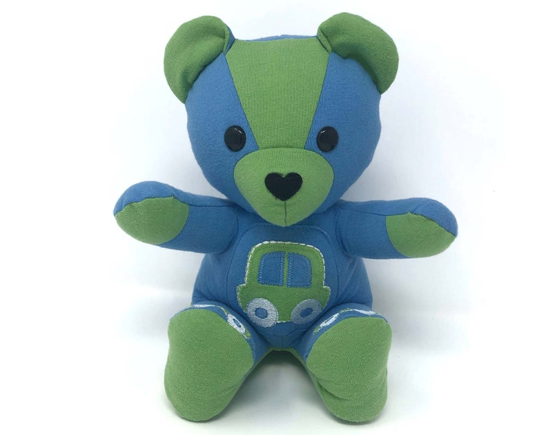 Keepsake Memory Bear custom made from baby clothes, adult clothing image 5