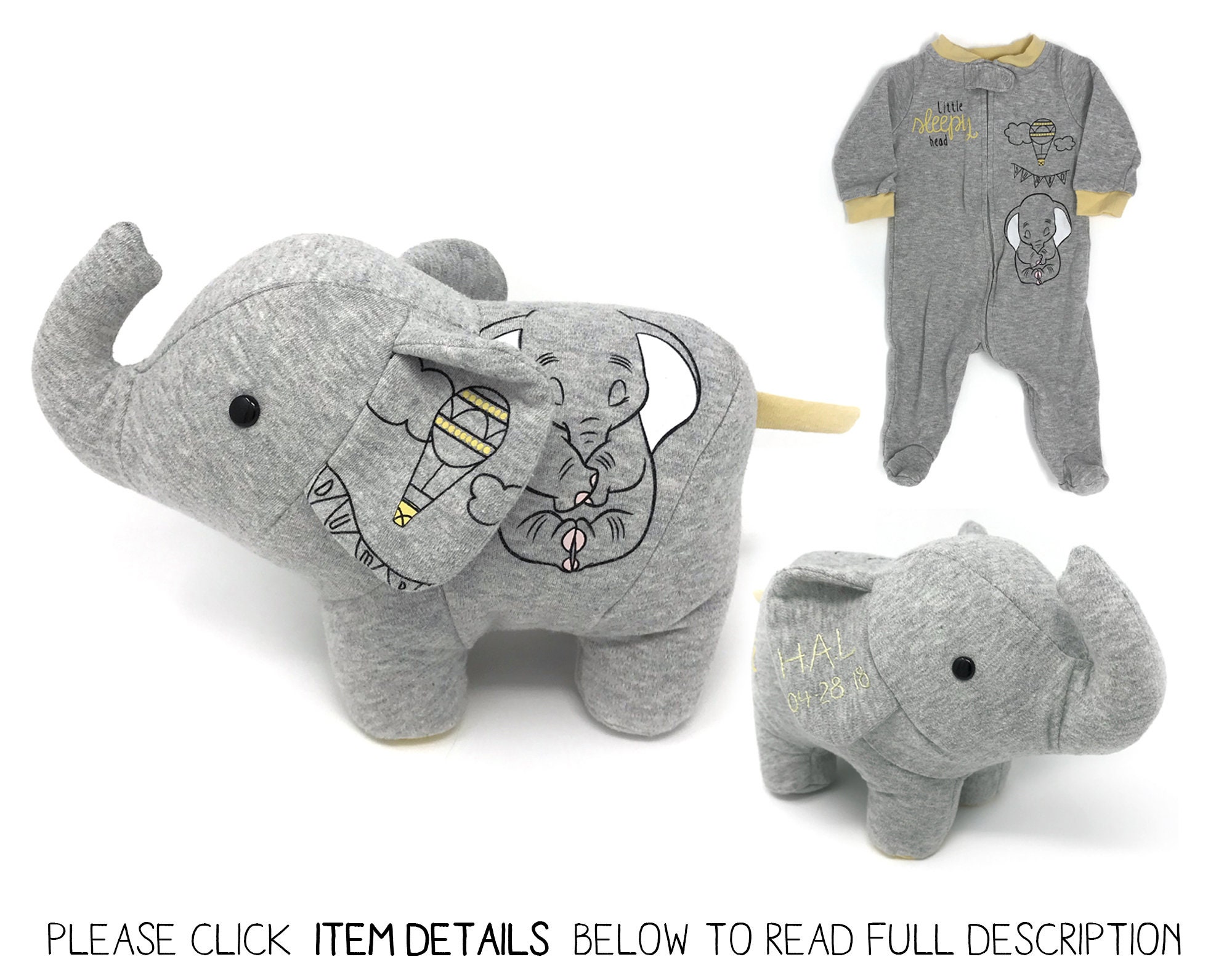 elephant baby dressing gown