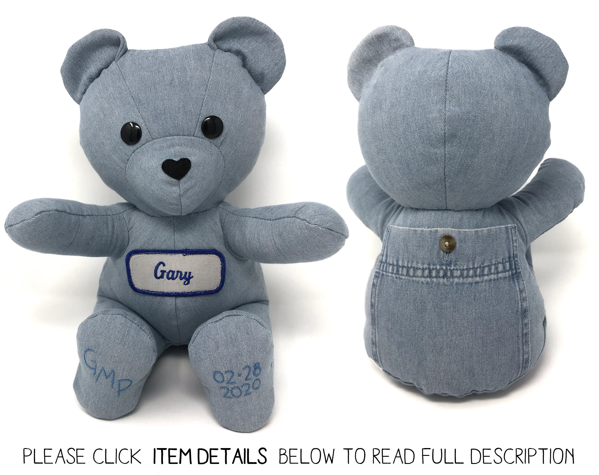 memory bear out of shirt