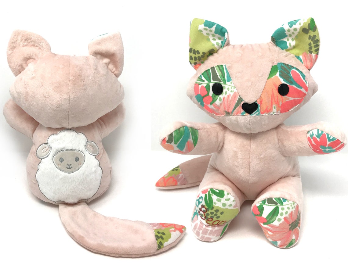 Keepsake Memory Fox LARGE Stuffed Animal Made From Your Etsy