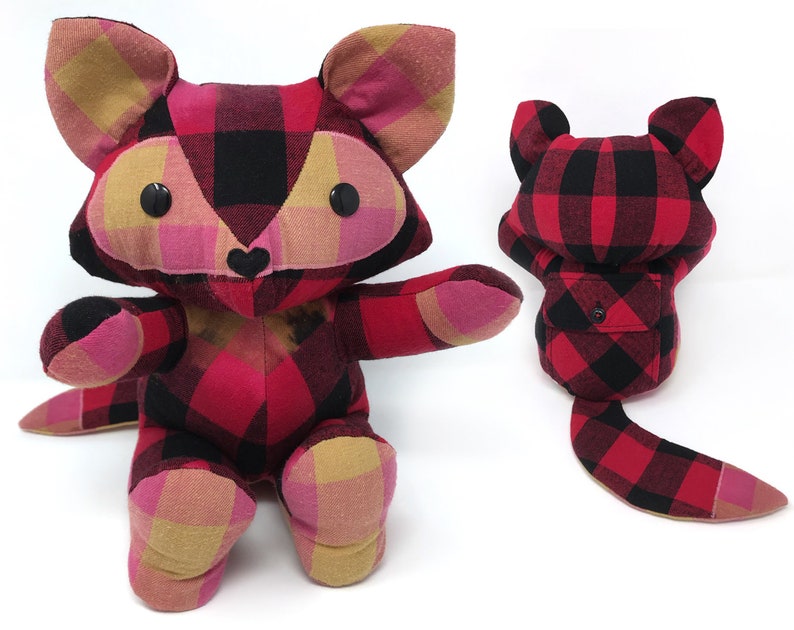 Keepsake Memory Fox LARGE Stuffed Animal Made From Your Etsy
