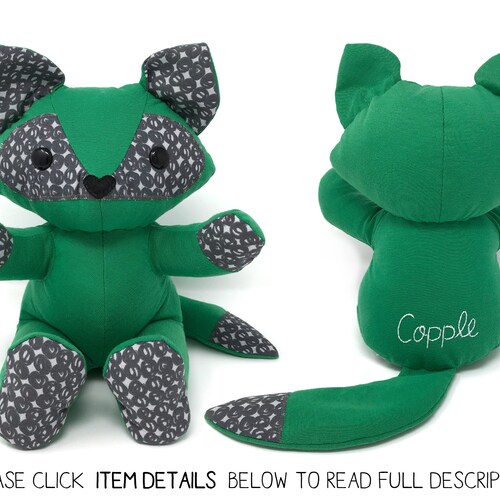 Keepsake Memory Monkey Stuffed Animal Made From Your Baby Etsy