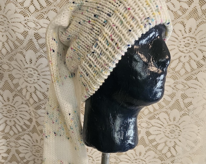 122-Long stocking hat SCRATS (ready to ship next day)