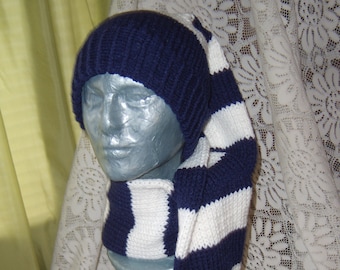 Custom made long stocking hat (SCRATS)  Wide stripe's