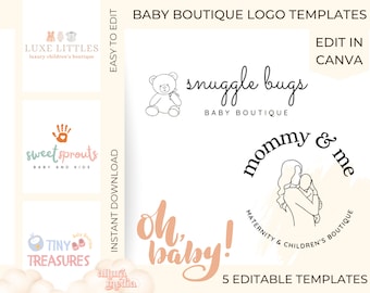 Baby Boutique Logo, Kids Boutique Logo, Baby Store Logo, Kids Store Logo, Baby Fashion Logo, Kids Logo Brand, Babies Clothing Shop