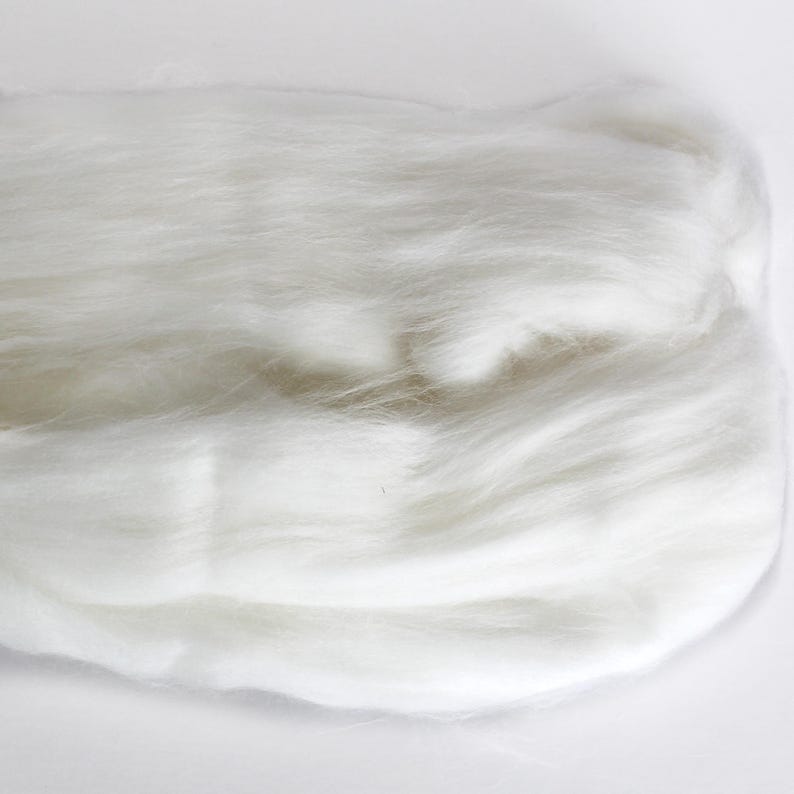 100% Angora Rabbit Hair Roving/combing Tops/undyed Fiber/felting ...