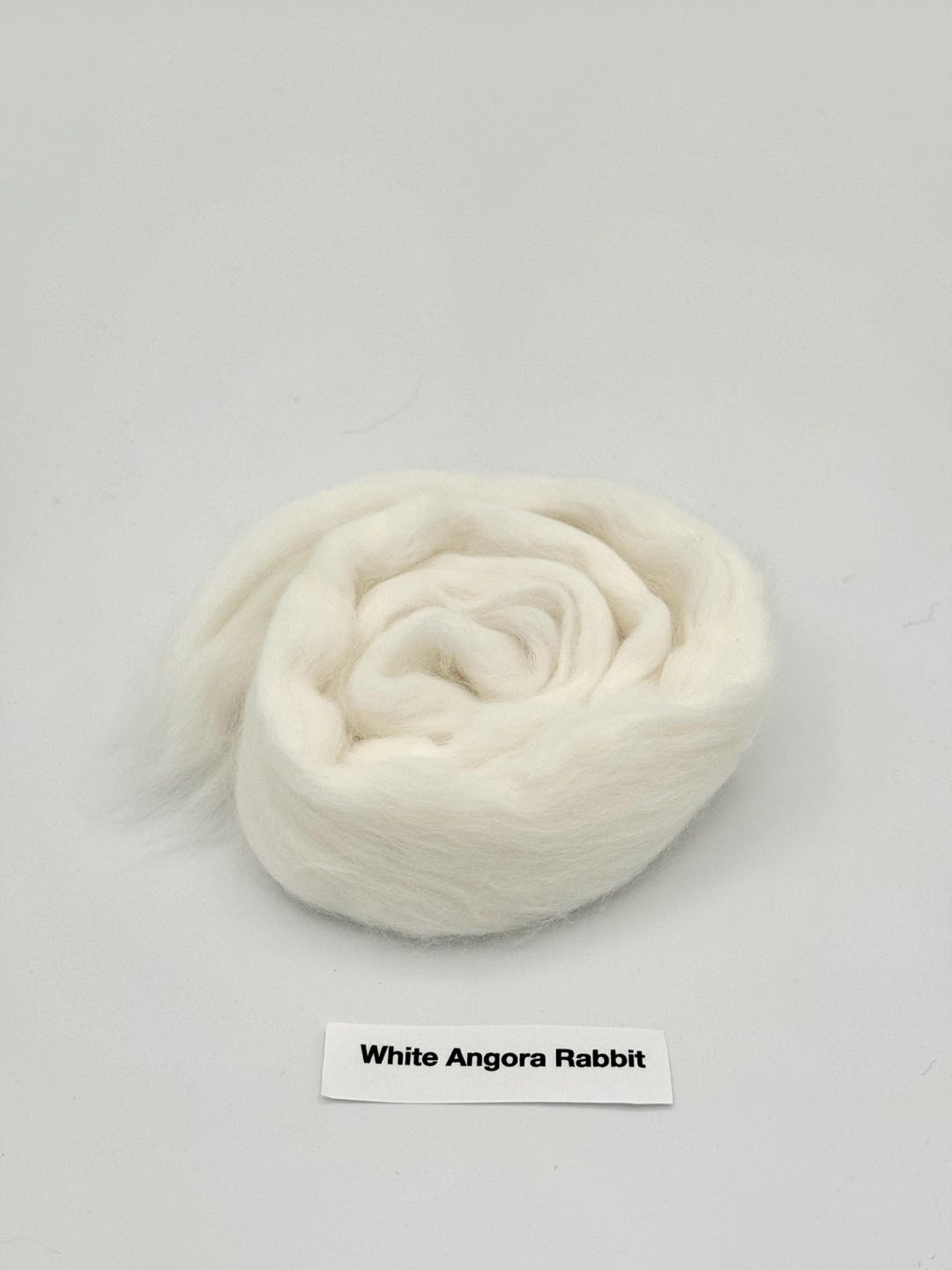 White Angora Rabbit Hair Roving/combing Tops/undyed Fibers/felting - Etsy