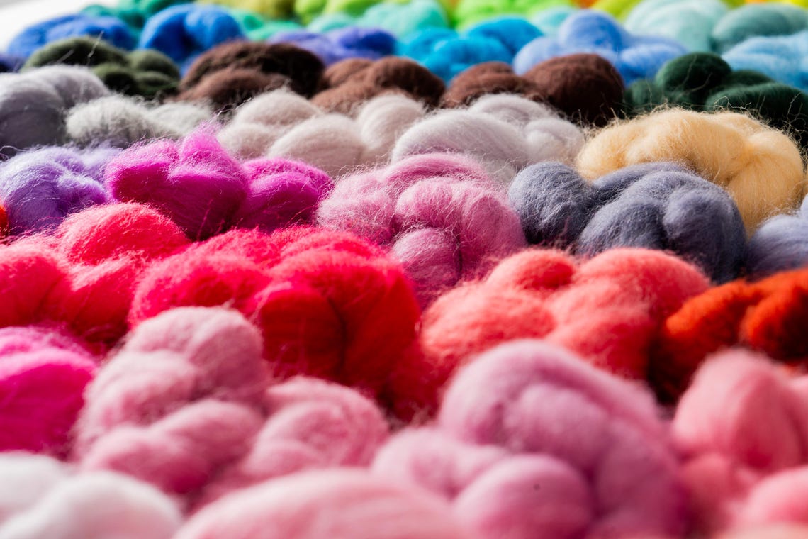 Wool Color 80 Colors Needle Felting Wool 100% Merino Wool/spinning/super Soft 21 ...