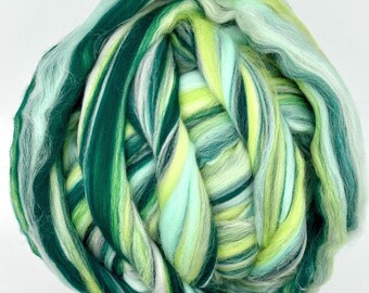 Sage Green Blend Merinoull Roving, Filting & Spinning Fiber