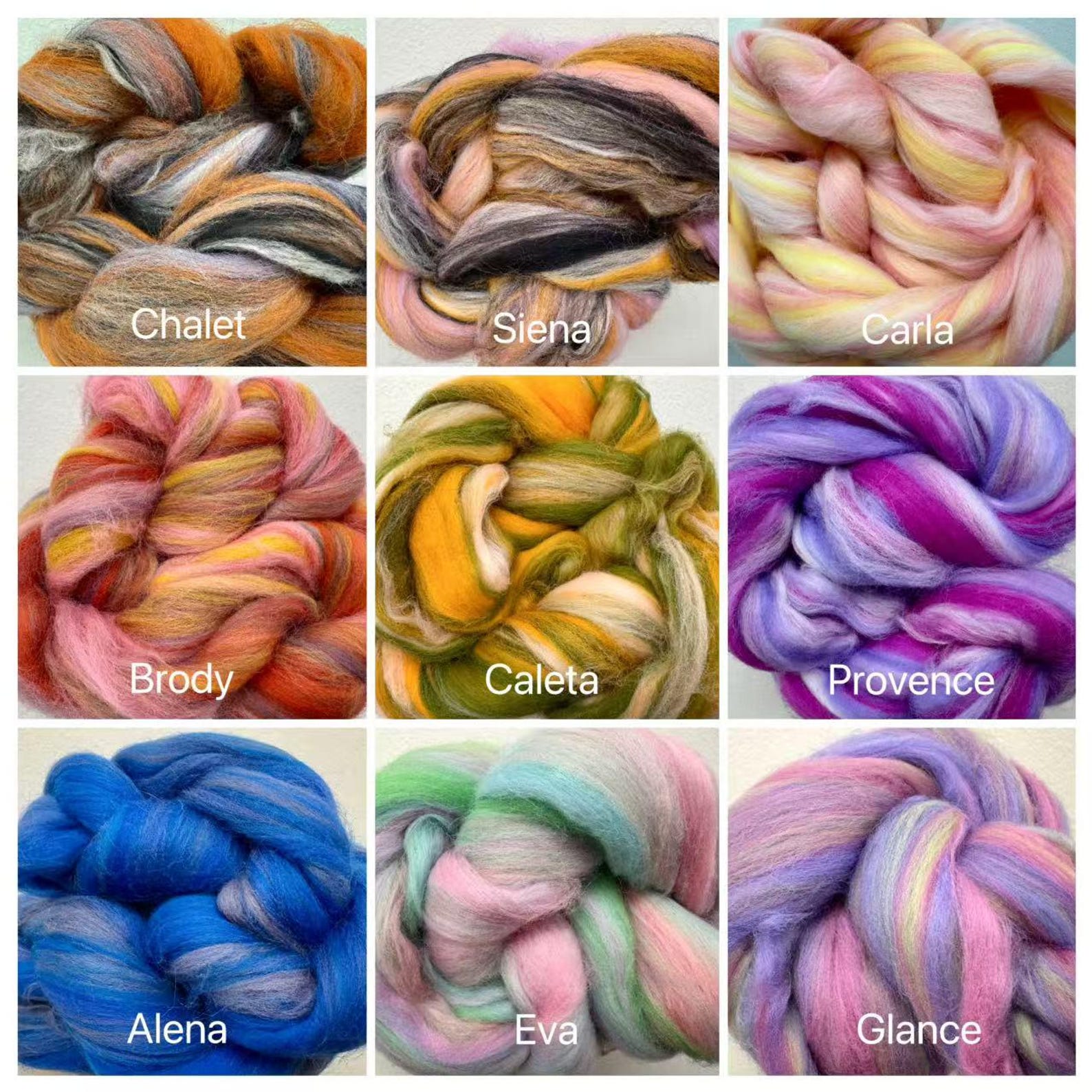 Mixed Colors Merino Wool Roving - Needle Felting, Spinning, Knitting - Etsy