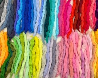 100 colors Needle Felting Wool 100% Merino Wool/Spinning/Super soft 21 Micron