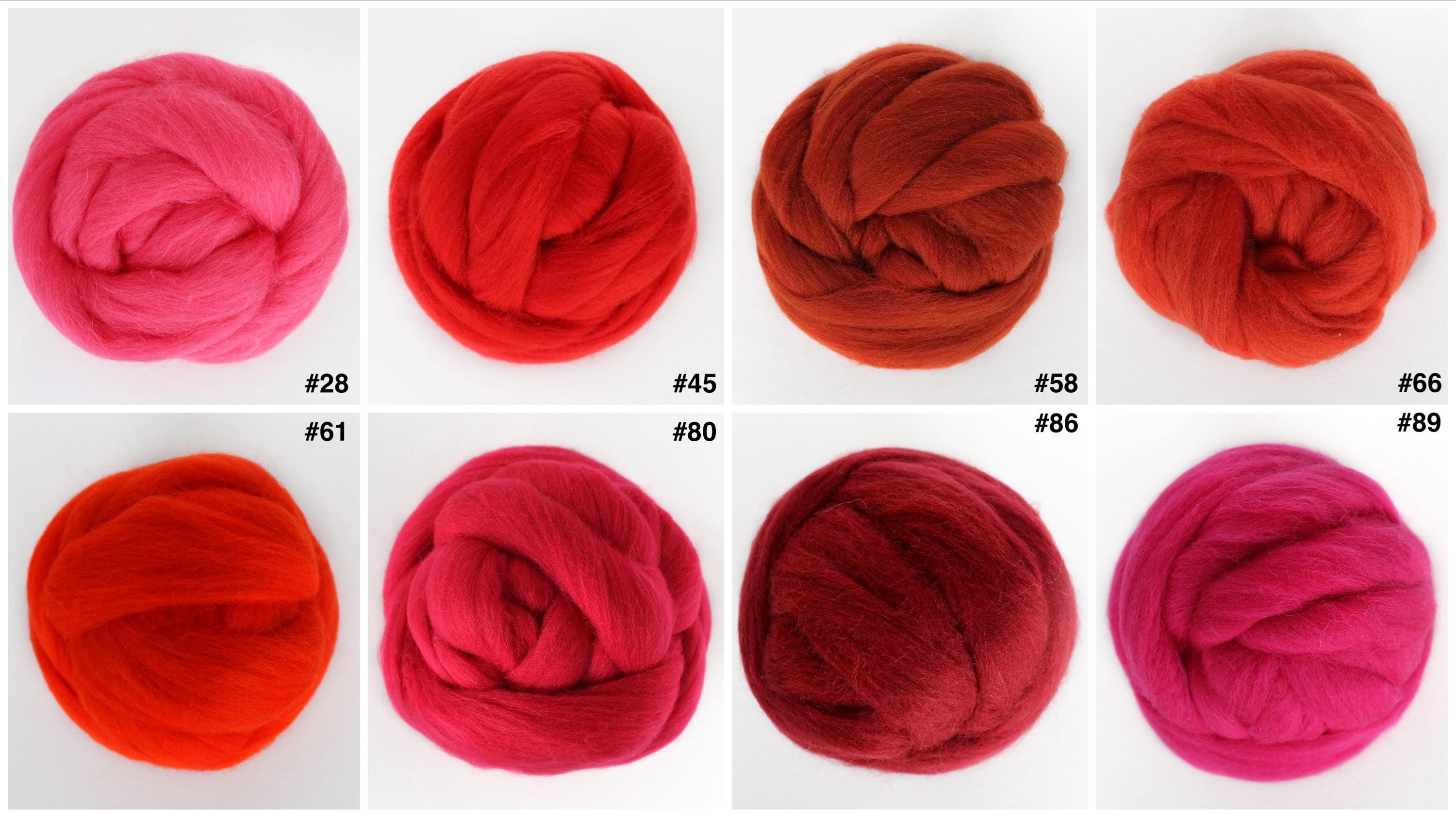 Skin Color Wool 45/110 Colors 100% Merino Wool Roving Felting/needle Felting/spinning ...