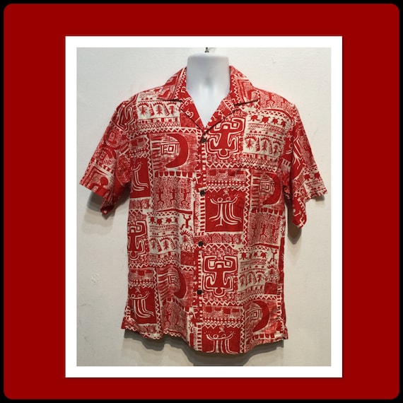 Vintage 1950s cotton Hawaiian shirt