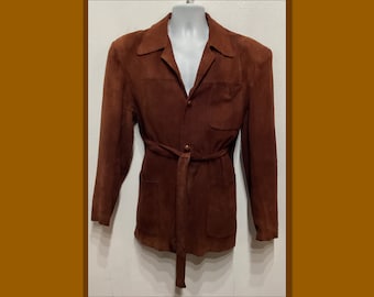 EV048 Vintage 50er Jahre Wildleder Hollywood Jacke von Franca. Größe klein