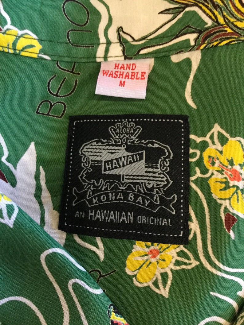 1940s vintage reproduction by Kona Bay rayon Hawaiian shirt. | Etsy