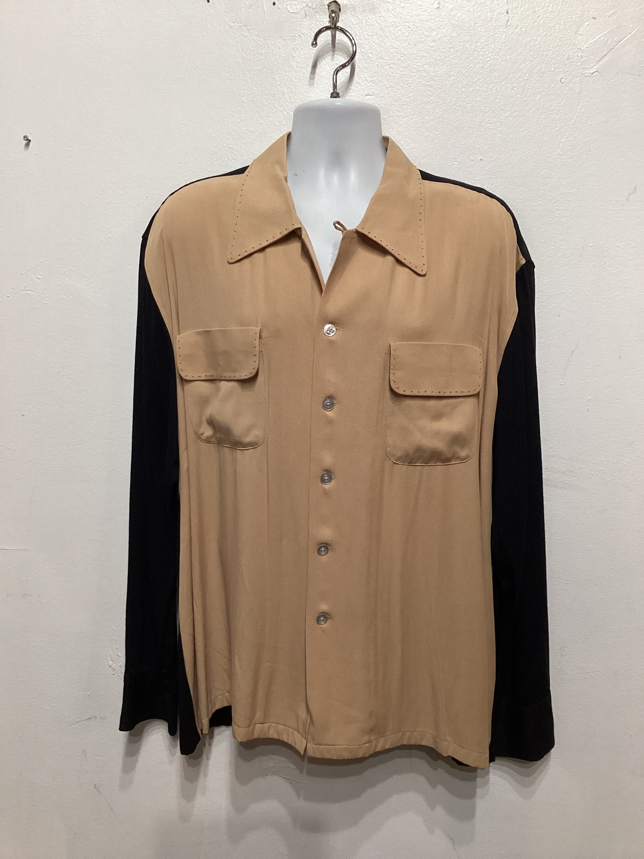 Vintage 1940s Reproduction Hollywood Rogue Two Tone Hand Stitched 