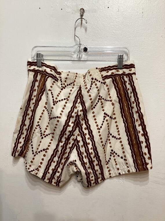 HS356  Vintage 1950's printed two tone cabana set… - image 9