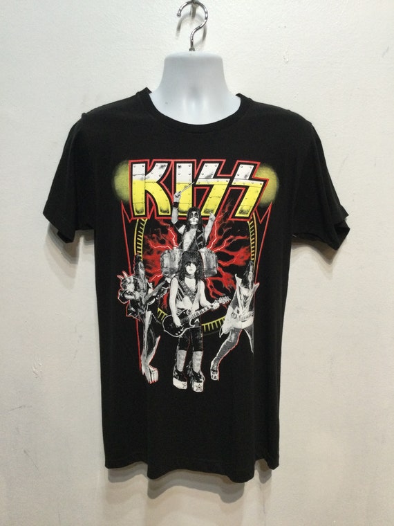 Vintage printed rock T-shirt "Kiss" Size medium - image 7