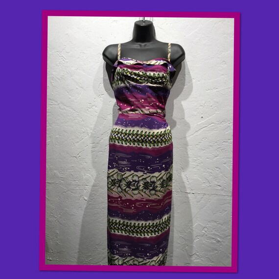 Vintage 1940s/50s sarong dress