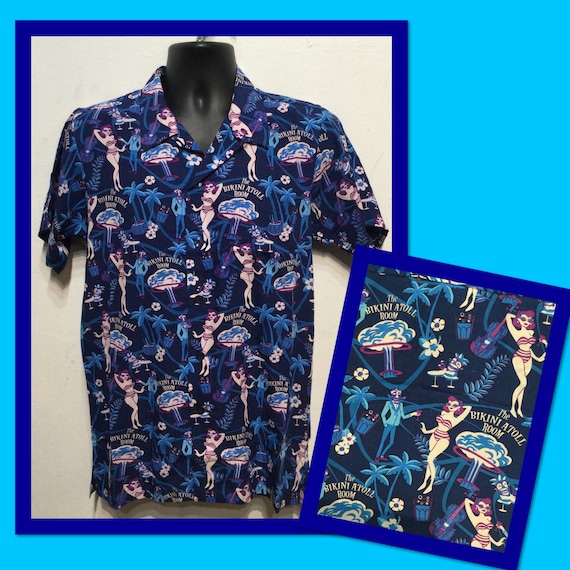 AT012 Americana 1950's Style Rayon Atomic Print 