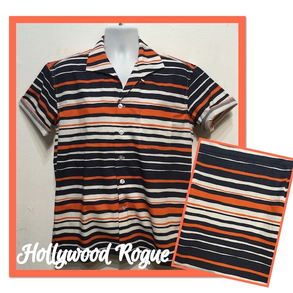 1950s vintage reproduction Hollywood Rogue stripe… - image 1