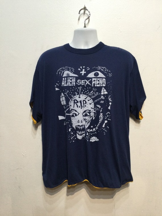 Vintage Printed Gothic Rock T-shirt 