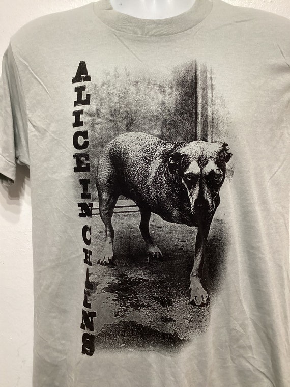 Printed vintage rock T-shirt -"Alice in Chains" S… - image 5