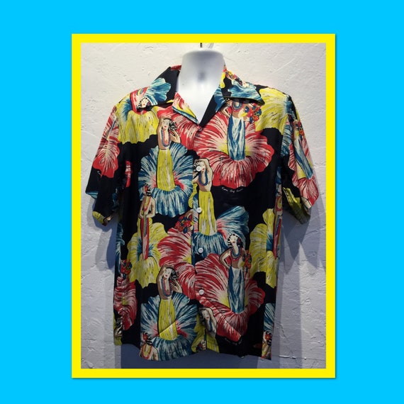 1940s vintage reproduction Hawaiian shirt by Kona… - image 1