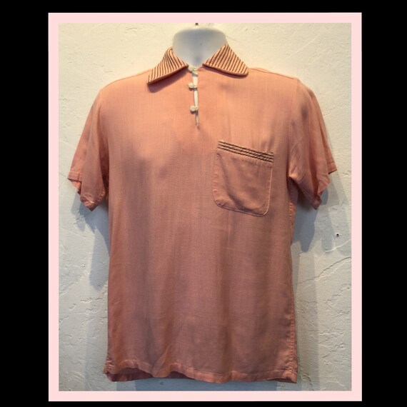 1950s pink gaucho shirt