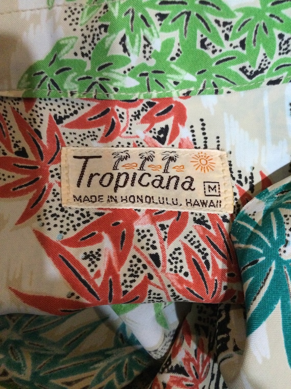 Vintage 1940s rayon Hawaiian shirt by Tropicana. … - image 2