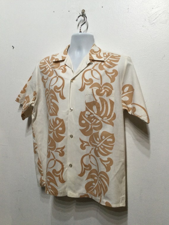 Vintage 1950s boarder print Hawaiian shirt by McI… - image 9