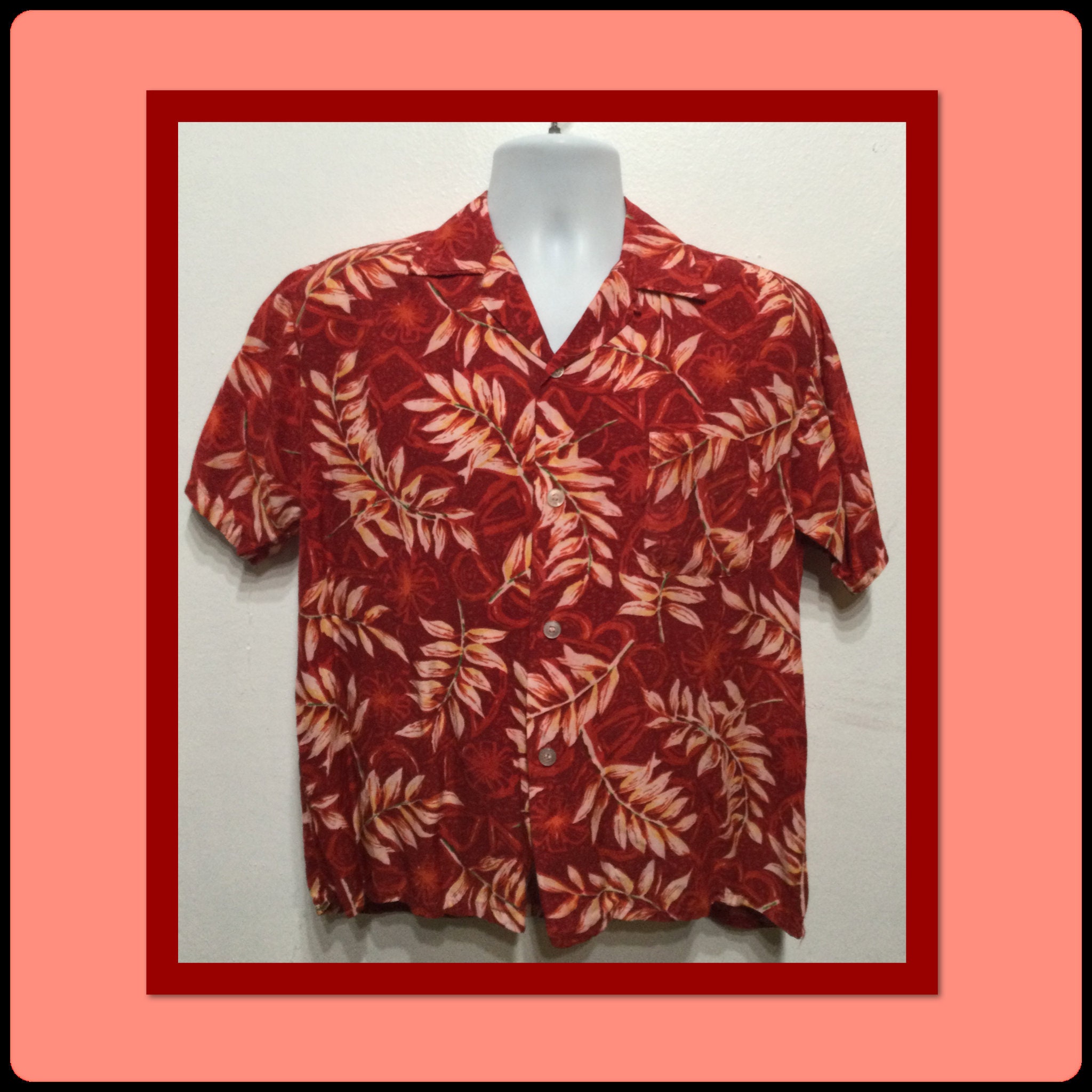 トップス 60s vintage rayon ALOHA shirt HS042 Vintage 1960's Rayon Hawaiian Shirt by Aloha - Etsy