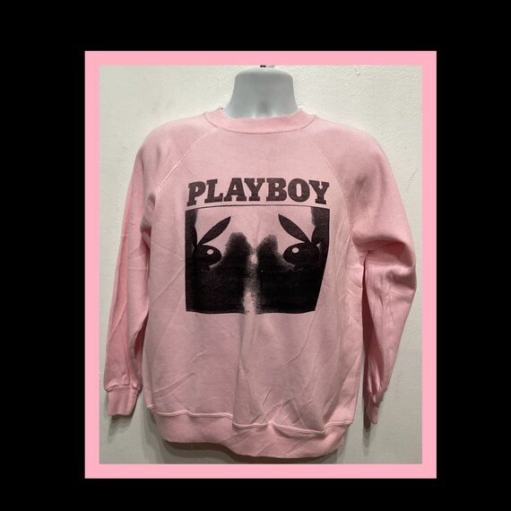 Vintage printed novelty light pink sweatshirt "Pla